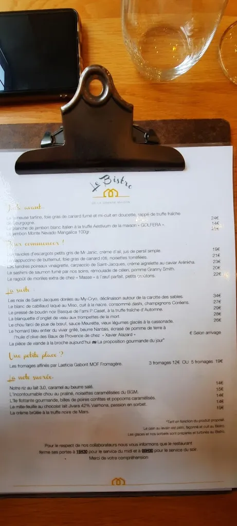 Menu_Le bistro de la grande maison_Mée-sur-Seine_imagen_3
