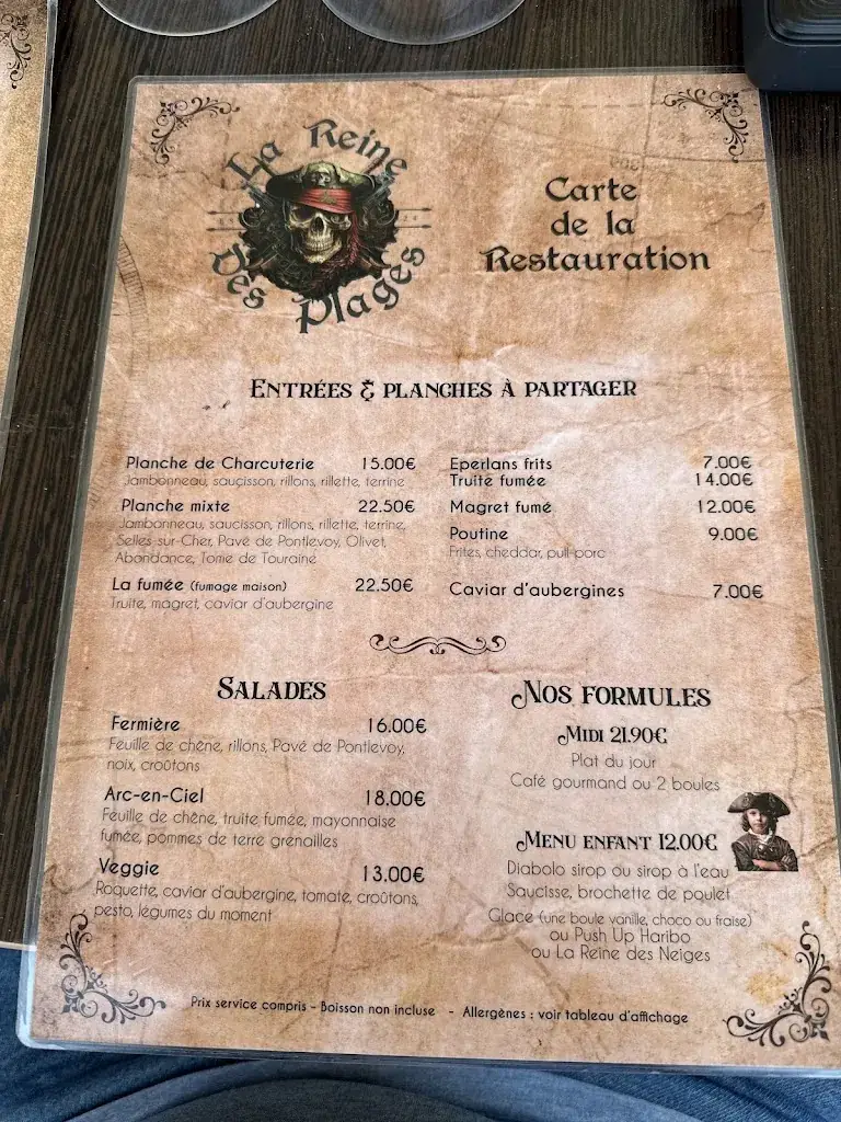 Menu_la Reine des plages_Faverolles-sur-Cher_image_2