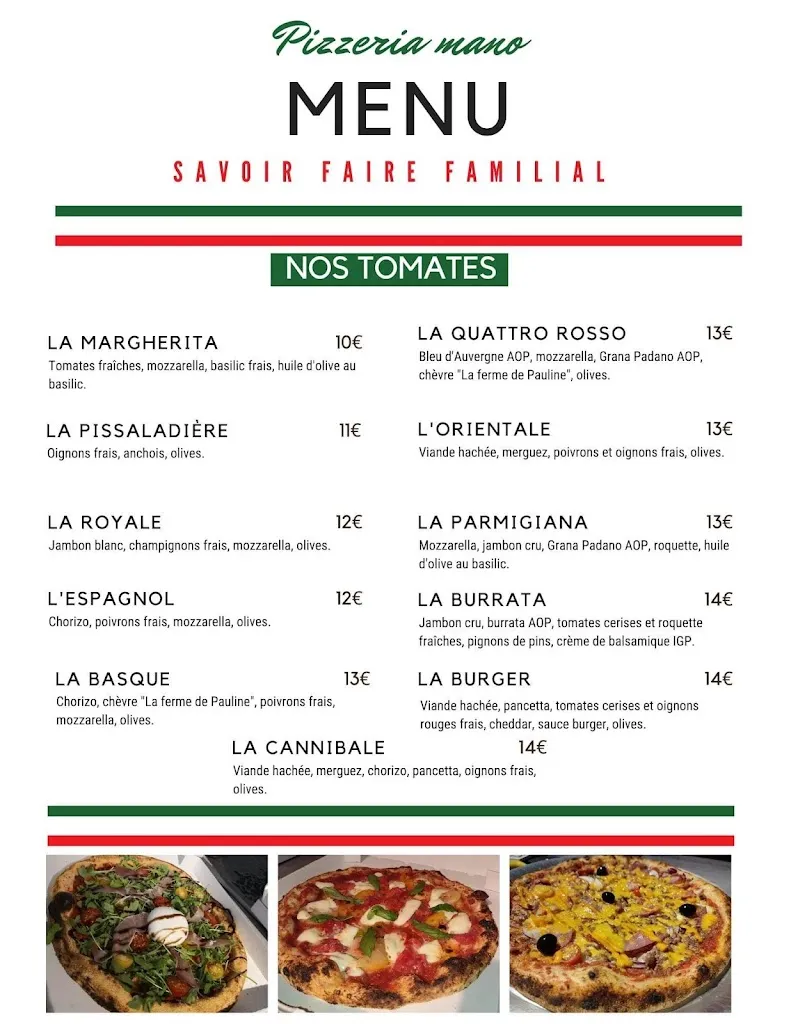 Menu_Pizzeria Mano à Dun-sur-Auron_Dun-sur-Auron_image_1