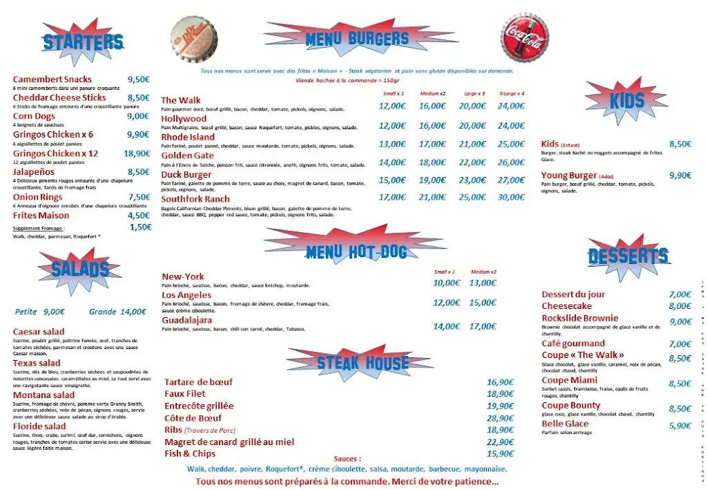 Menu_The Walk Diner_Dun-sur-Auron_image_1