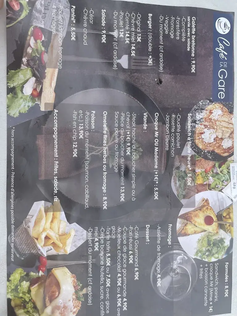 Menu_Café de La Gare_Foëcy_image_1
