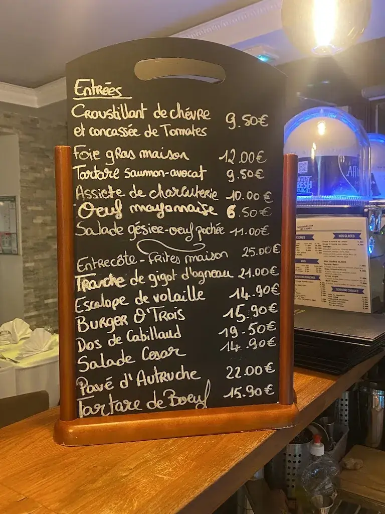 Menu_Restaurant O’Trois_Corbeil-Essonnes_image_1