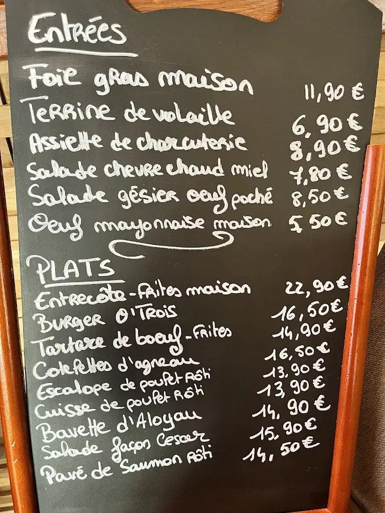 Menu_Restaurant O’Trois_Corbeil-Essonnes_image_2
