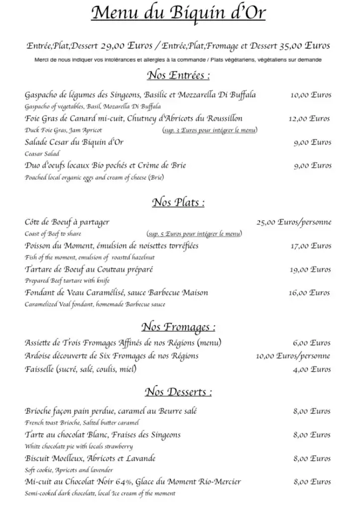 Menu_Le Biquin d'Or_Ferrières-en-Gâtinais_immagine_2