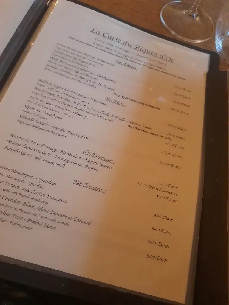 Menu_Le Biquin d'Or_Ferrières-en-Gâtinais_immagine_4