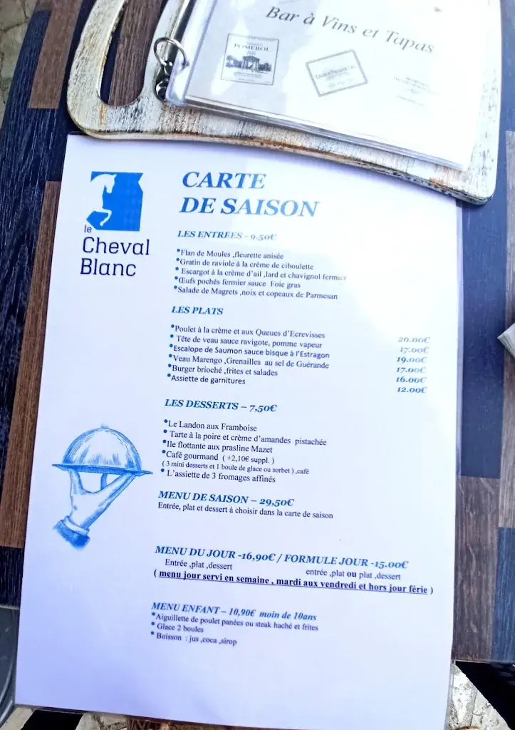 Menu_Le Cheval blanc_Château-Landon_image_3