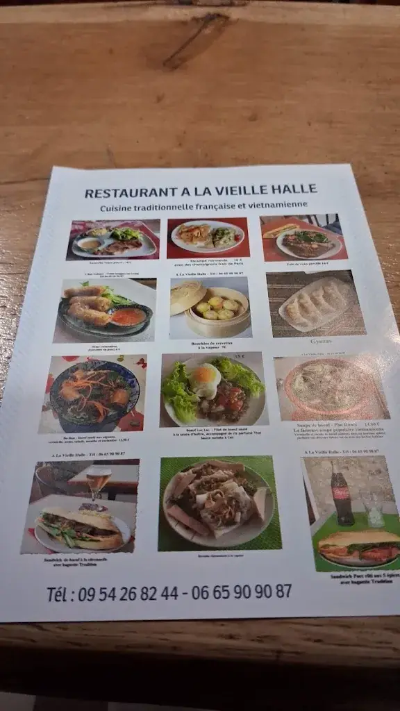 Menu_Restaurant A LA VIEILLE HALLE_Souppes-sur-Loing_image_1
