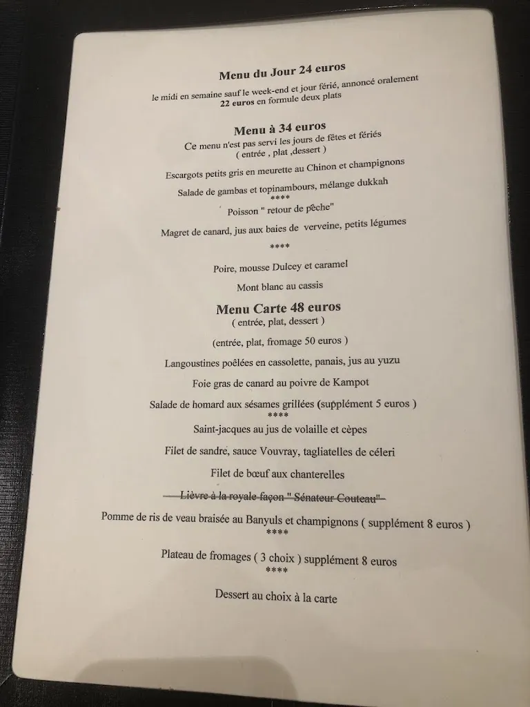 Menu_Auberge De Port Vallières_Fondettes_image_2