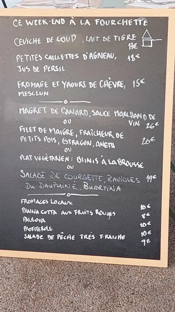 Menu_Restaurant La Fourchette_Buis-les-Baronnies_imagen_1