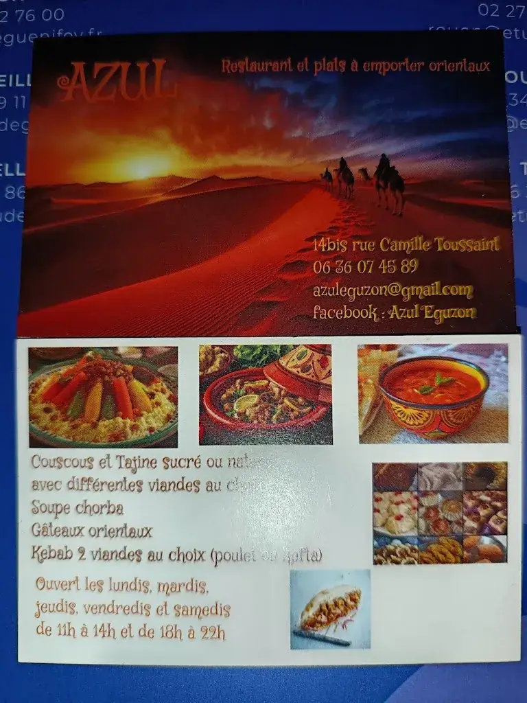 Menu_Azul restaurant_Éguzon-Chantôme_image_2