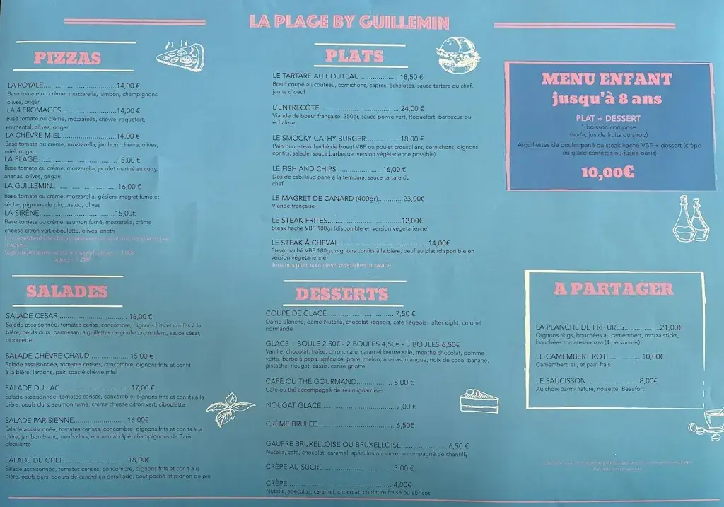 Menu_La Plage By Guillemin_Éguzon-Chantôme_image_1