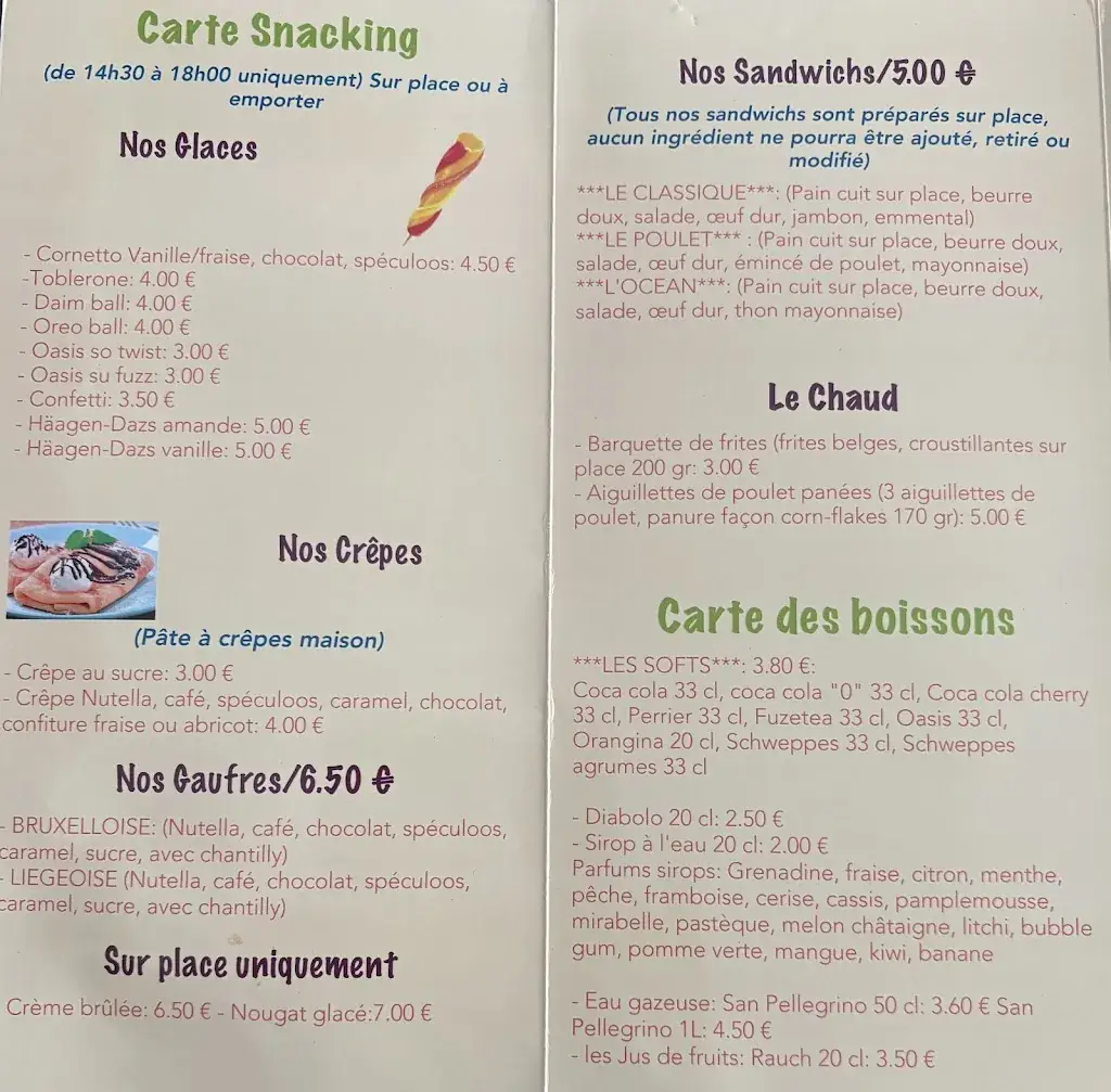 Menu_La Plage By Guillemin_Éguzon-Chantôme_image_2