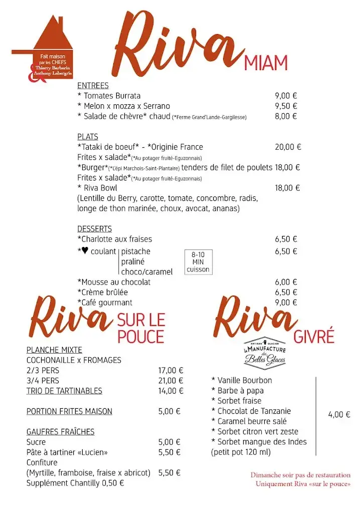 Menu_Riva Fougères Beach - Lac d'Eguzon_Saint-Plantaire_image_1