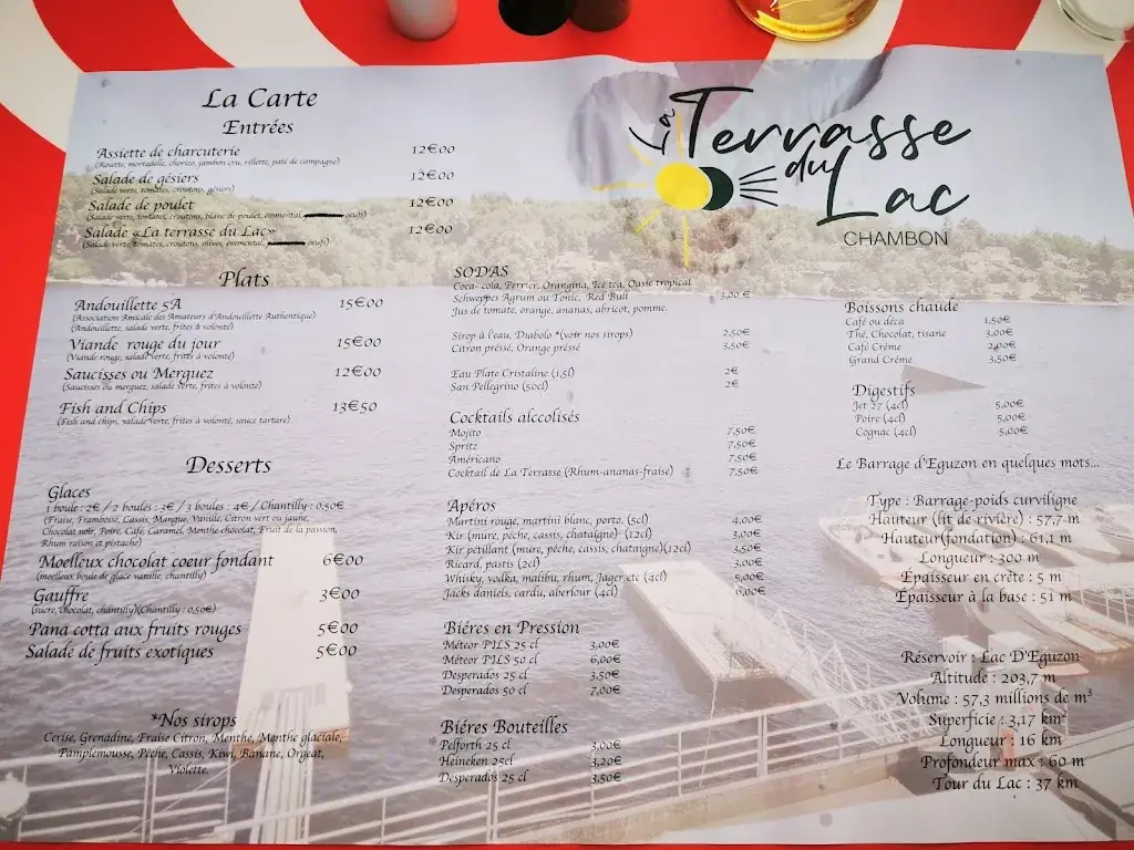 Menu_La Terrasse du Lac_Éguzon-Chantôme_image_1