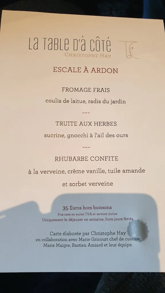 Menu_La Table - Christophe Hay et Loïs Bée_Ardon_image_3