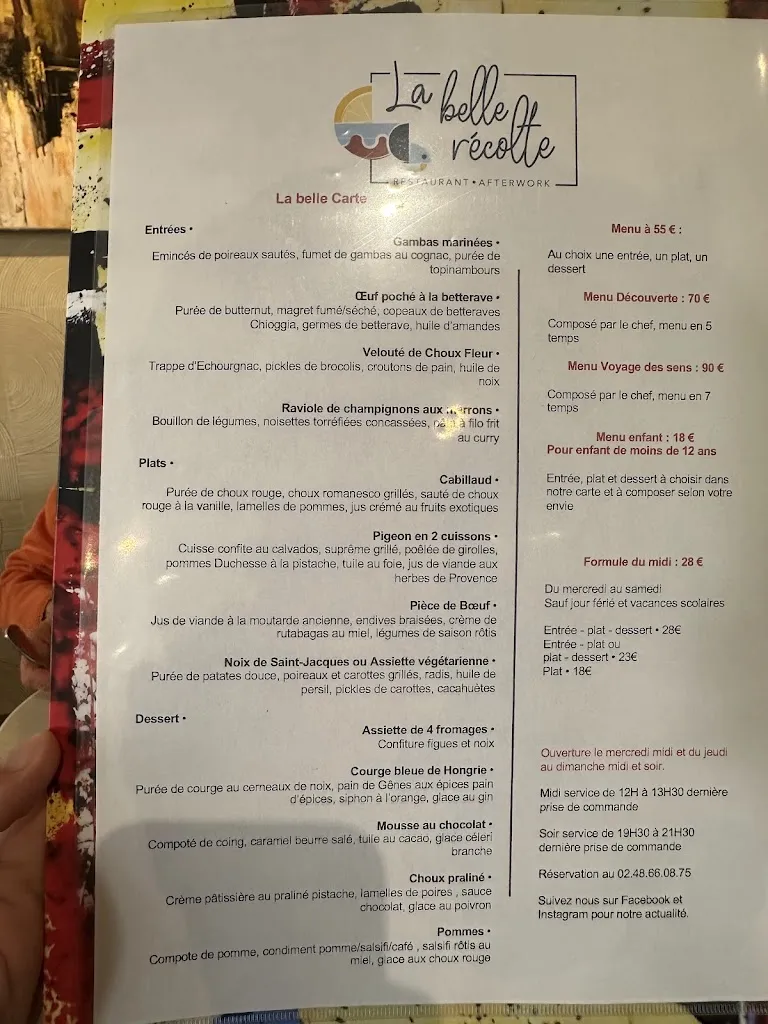 Menu_La Belle Récolte_Chapelle-Saint-Ursin_image_1