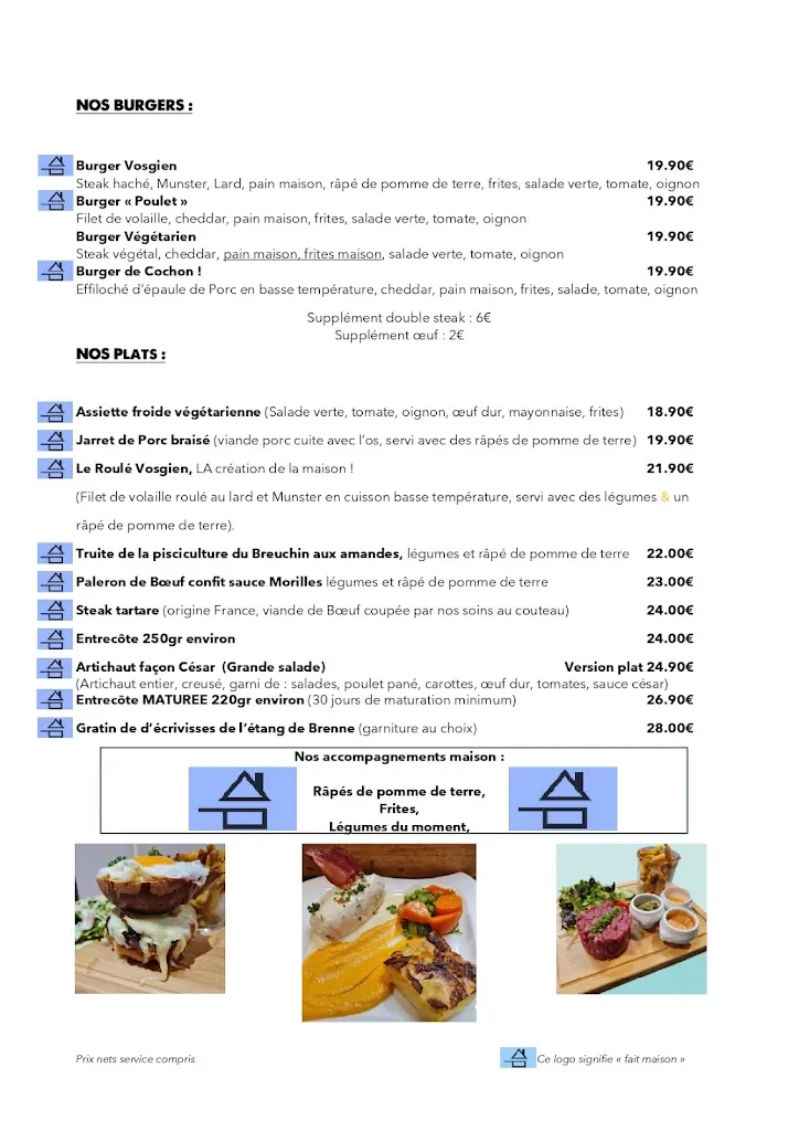 Menu_Restaurant le Châtelet_Ferdrupt_immagine_1