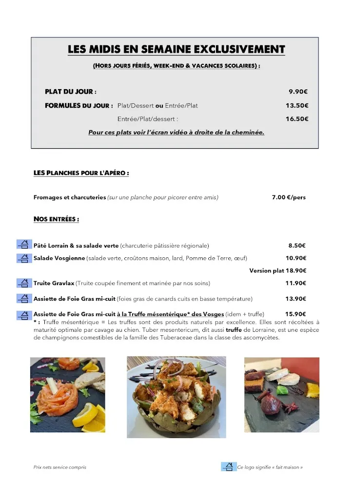 Menu_Restaurant le Châtelet_Ferdrupt_immagine_3
