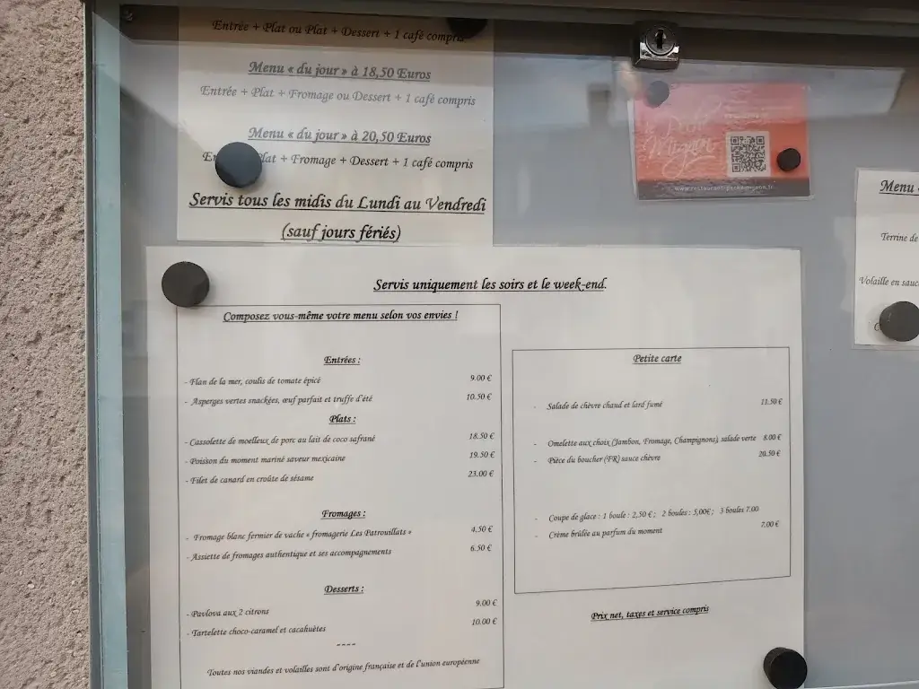 Menu_Le Péché Mignon_Vignoux-sous-les-Aix_image_1