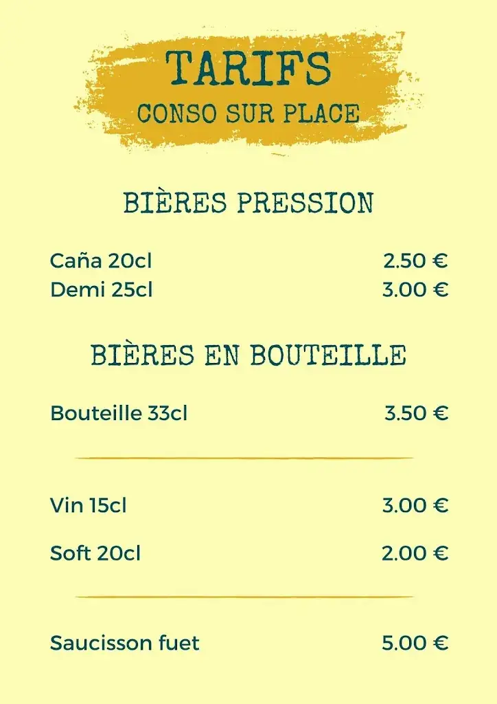 Menu_Brasserie PORCUPINE - Tours_Riche_image_1