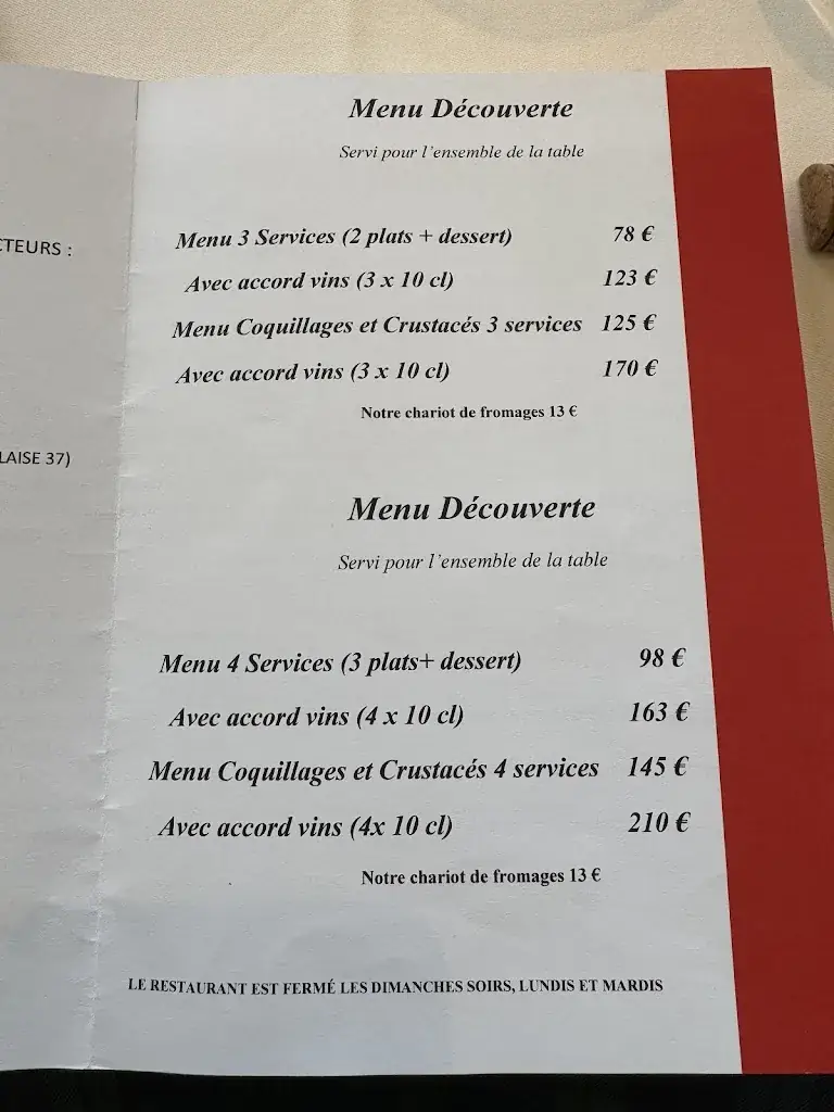 Menu_Restaurant la Promenade _Petit-Pressigny_image_2