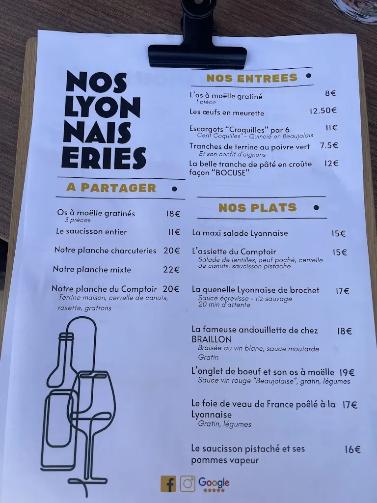 Menu_Le Comptoir de Bron_Bron_image_2