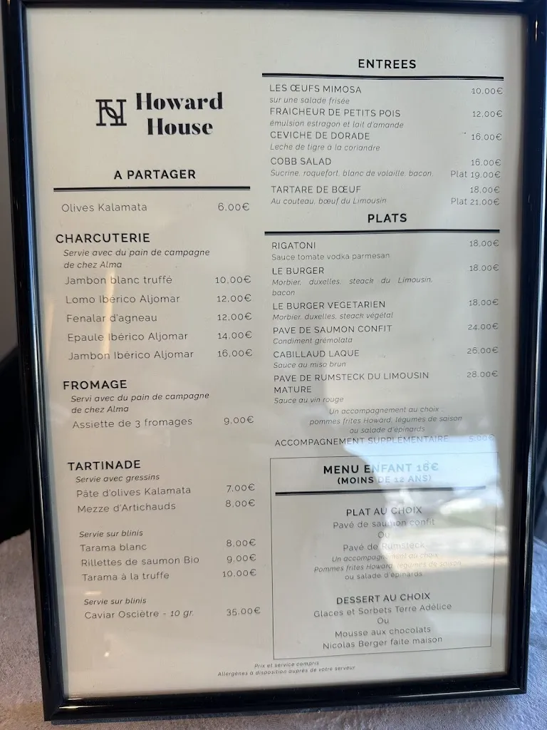 Menu_Howard House_Bron_image_1