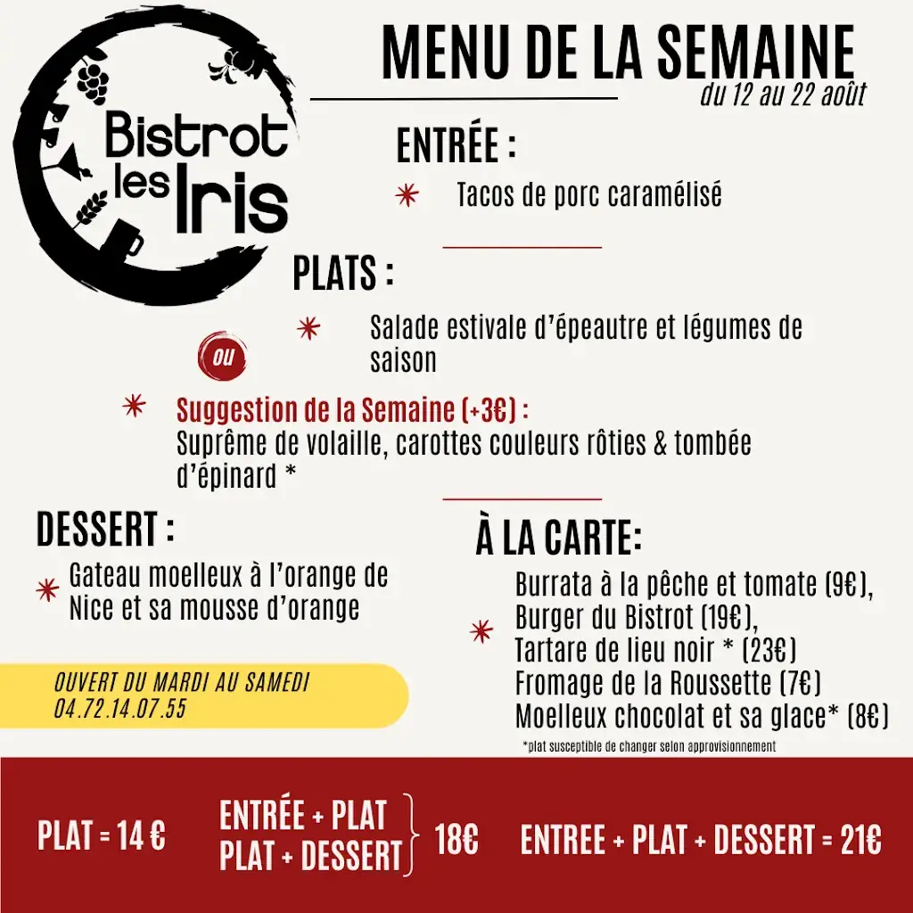 Menu_Bistrot Les Iris_Bron_image_2