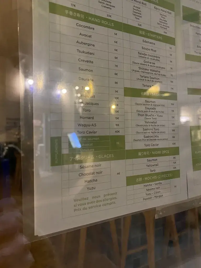 Menu_HANAMI CHARTRAINS HANDROLL_Chartres_image_4