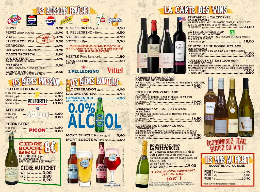 Menu_Oncle Scott's Chartres_Coudray_image_1