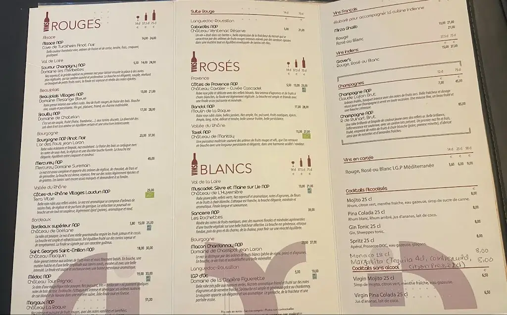 Menu_Le Grand Pacha de l'Himalaya_Coudray-Montceaux_image_1