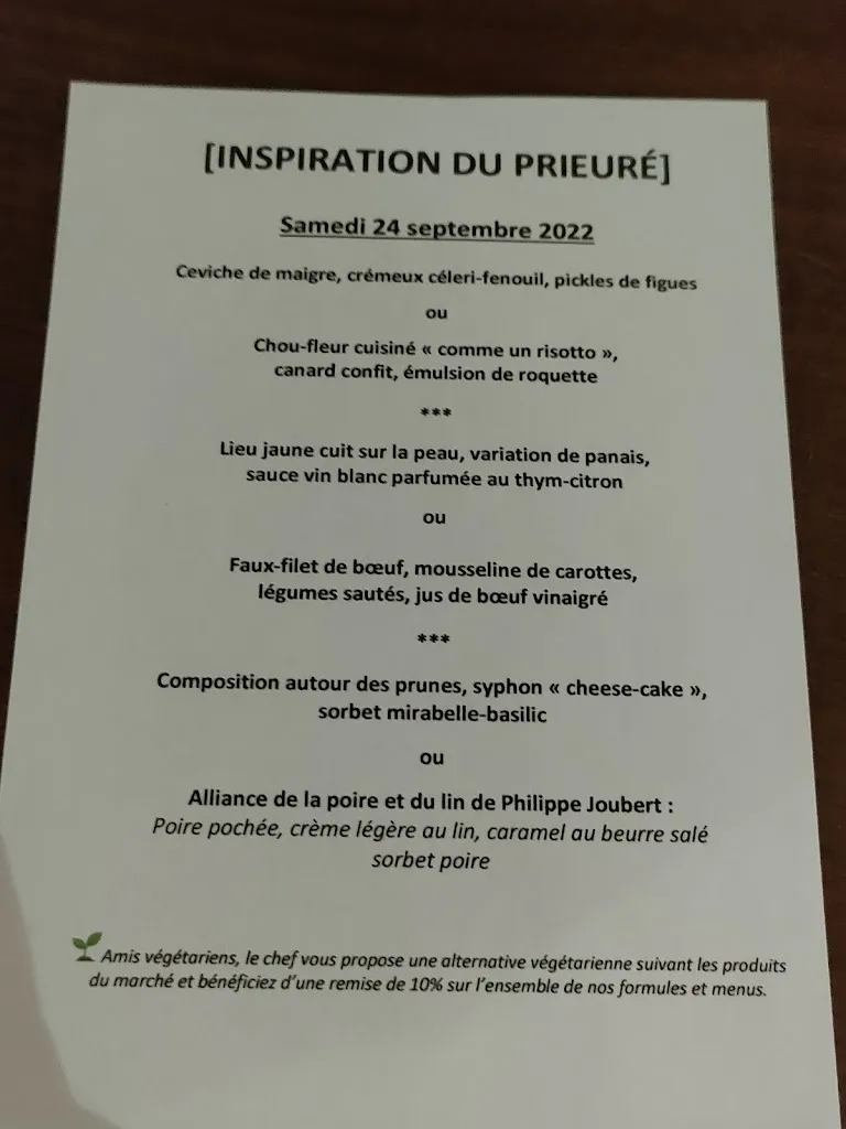 Menu_La Table du Prieuré_Louroux_image_2