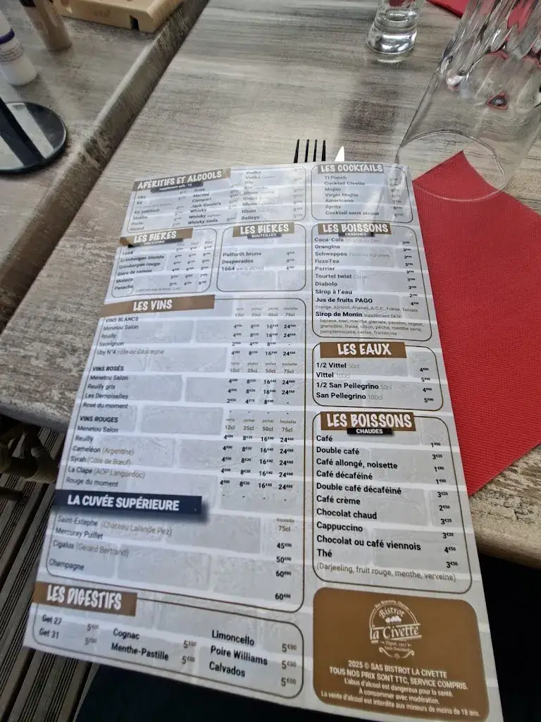 Menu_La Civette_Saint-Doulchard_immagine_1