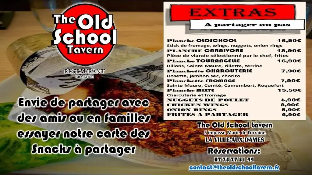 Menu_THE OLD SCHOOL TAVERN_Ville-aux-Dames_image_1