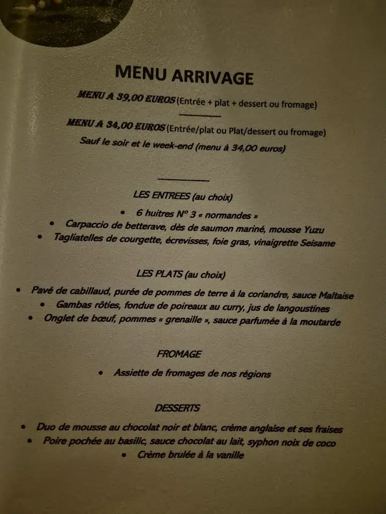 Menu_Le Chalut LORRIS_Lorris_immagine_4