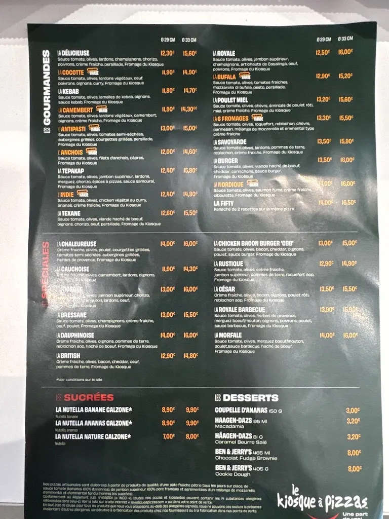 Menu_Kiosque à pizzas lorris_Lorris_image_1
