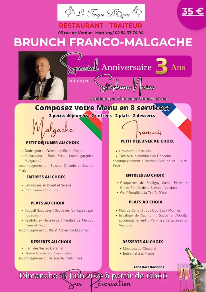 Menu_Restaurant Le Temps D'Aime_Martizay_image_1