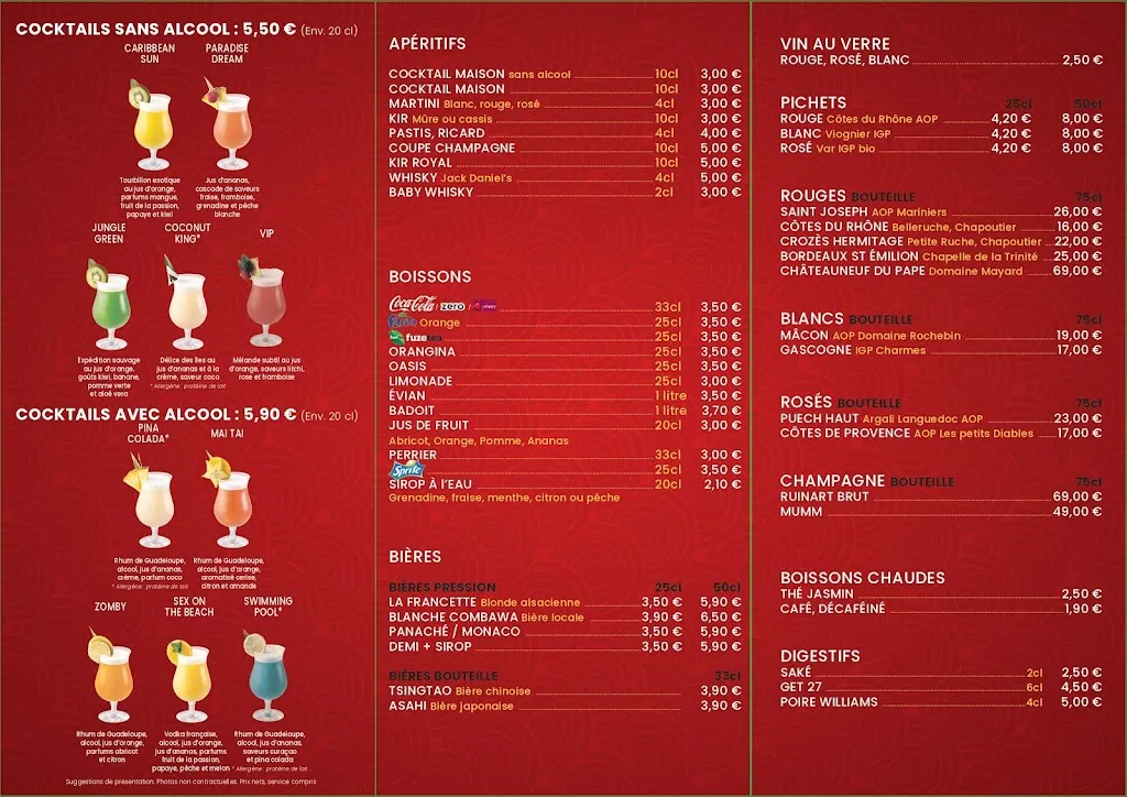 Menu_Restaurant China Exupery_Bron_image_1