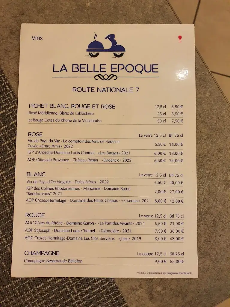 Menu_La Belle Epoque_Andancette_image_1