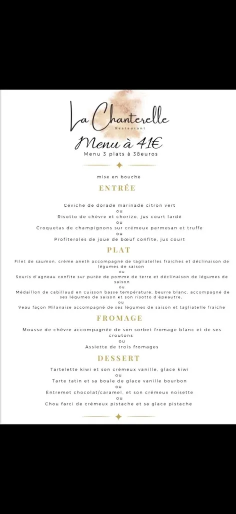Menü_La Chanterelle_Muides-sur-Loire_Bild_1
