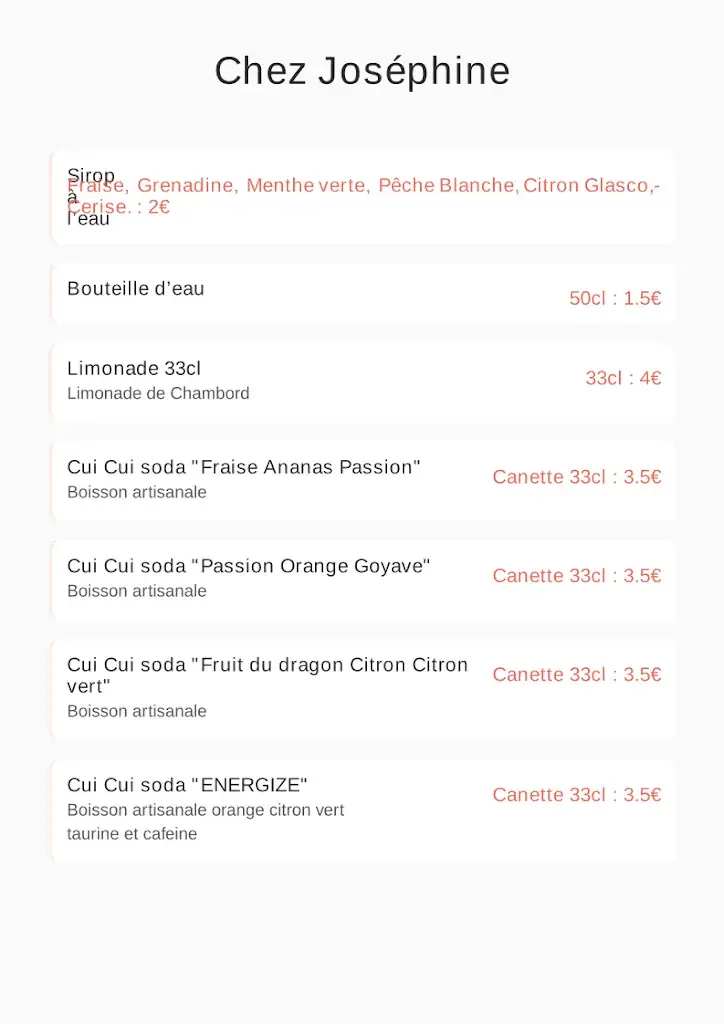 Menu_Guinguette, Snack, « Chez Joséphine »_Courbouzon_image_3