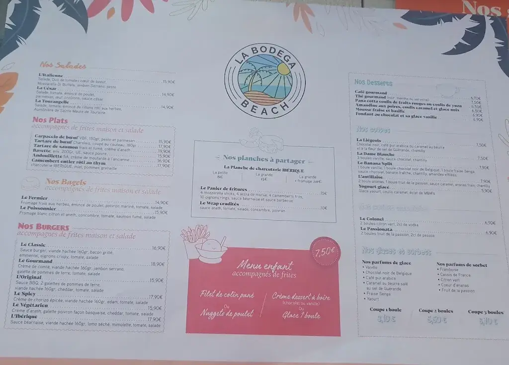 Menu_La Bodega Beach_Montbazon_imagen_2