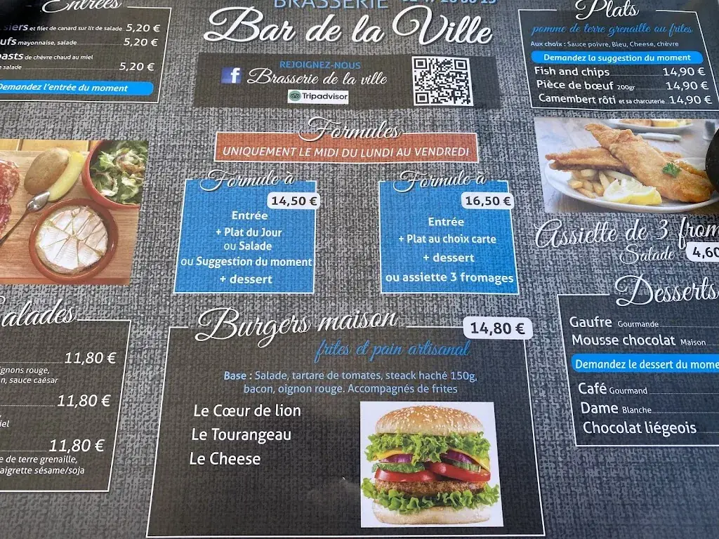 Menu_Brasserie de la ville Montbazon_Montbazon_image_1