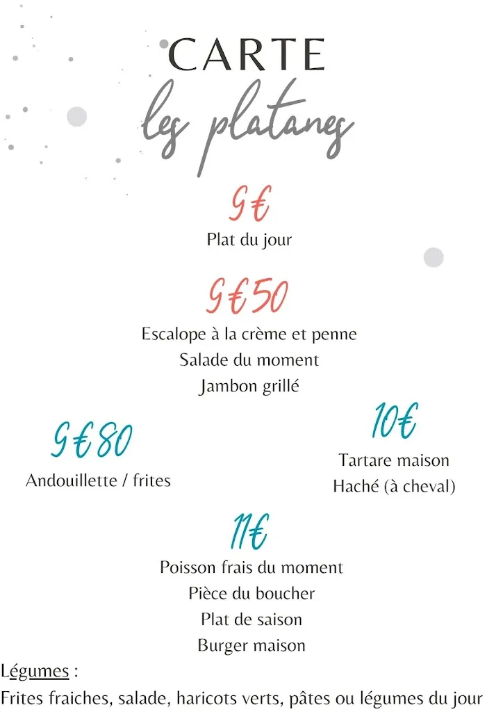 Menu_RESTAURANT LES PLATANES_Nazelles-Négron_image_2