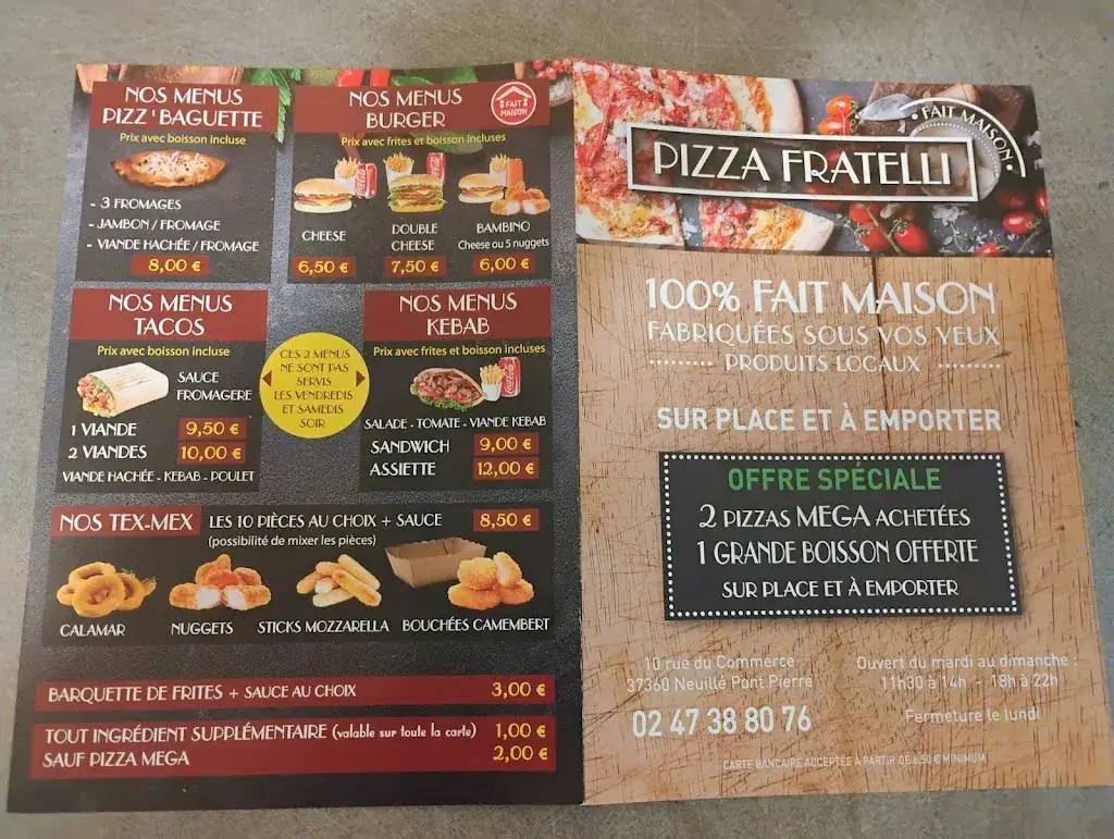 Menu_Pizza Fratelli_Neuillé-Pont-Pierre_image_2