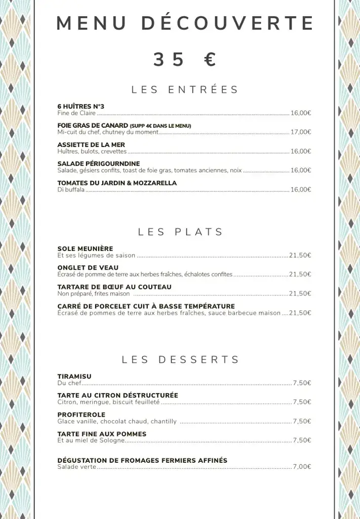 Menu_Alliance De Sologne_Romorantin-Lanthenay_image_1
