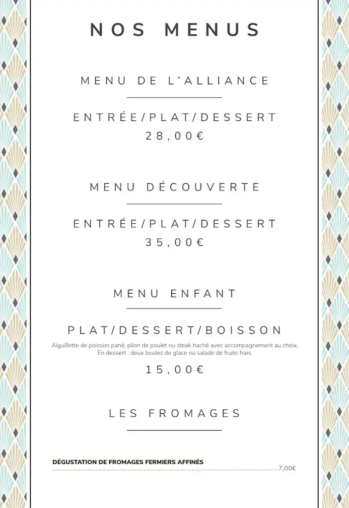 Menu_Alliance De Sologne_Romorantin-Lanthenay_image_3