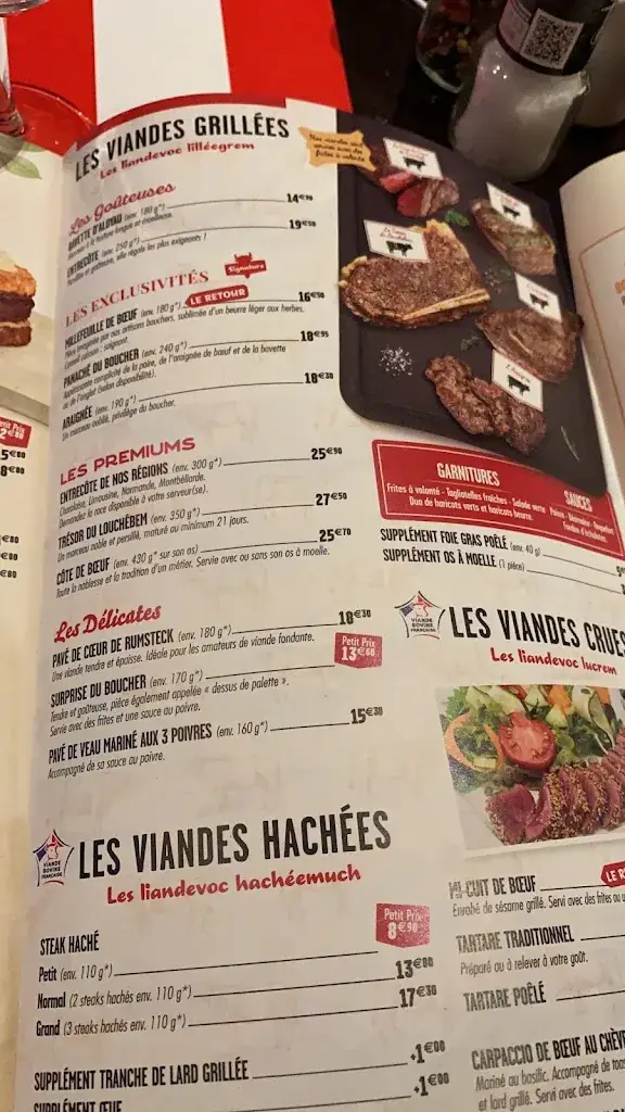 Menu_Restaurant La Boucherie_Bron_image_2