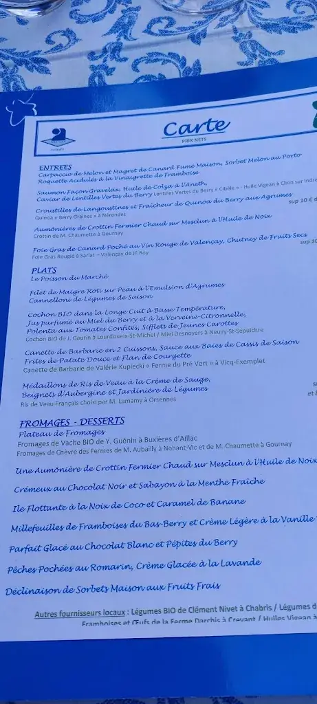 Menu_Restaurant La Forge_Lys-Saint-Georges_image_3