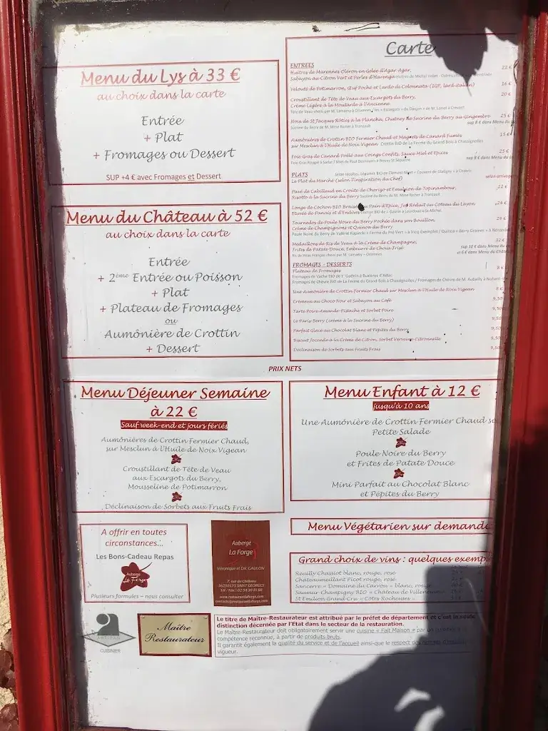 Menu_Restaurant La Forge_Lys-Saint-Georges_image_4